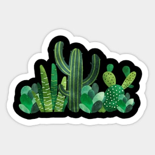 Water color cacti funny gift idea for men women men and kids Sticker